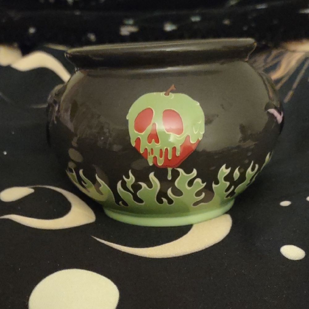 Black and Green Cauldron Art Piece